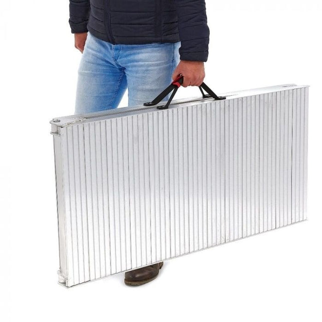 Acebikes Acebikes gebogene Aluminium-Rampe mit Griffen - geeignet für Motorräder