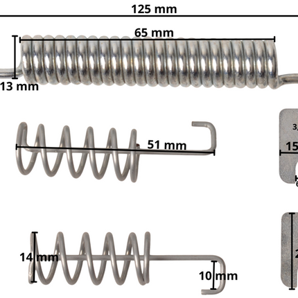 AL-KO Federsatz für AL-KO Radbremse Typ 2035, 2050, 2060 und 2061
