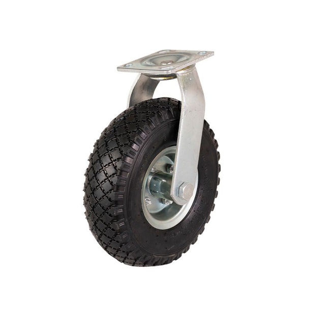 Anhängershop Lenkrolle mit Luftreifen – 100 kg – Gesamthöhe: 300 mm