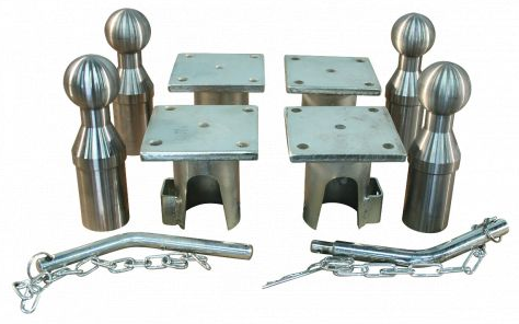 Anhängershop Scharnier-Set für Kipper 3-seitig 3500kg 10-teilig