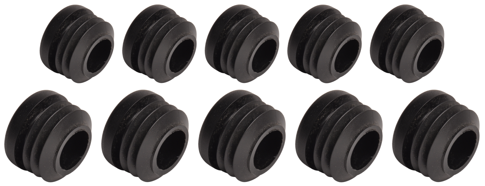 Anhängershop Steckbare Kappe rund 25 mm - 10 Stück