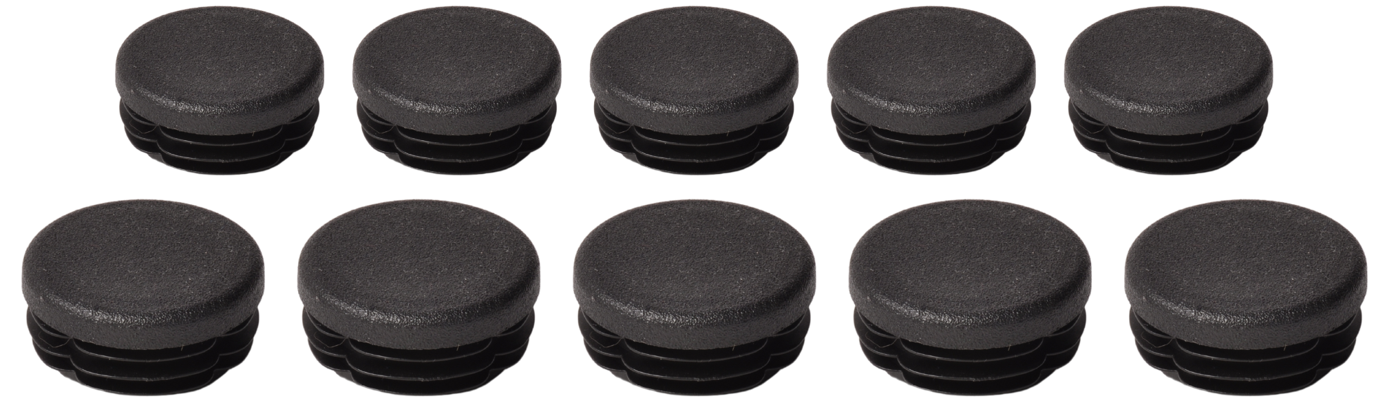 Anhängershop Steckbare Kappe rund 35 mm - 10 Stück