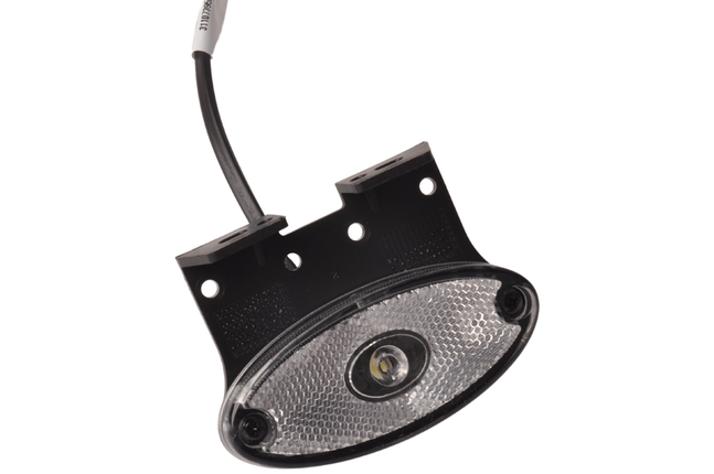 Aspock Aspock Flatpoint 2 - weiße Positionsleuchte - 50 cm DC-Kabel - LED - auf Halterung