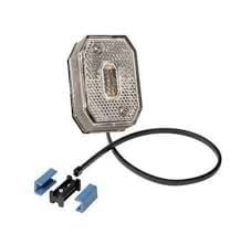 Aspock Aspöck Flexipoint Begrenzungsleuchte weiß mit 50 cm DC-Kabel