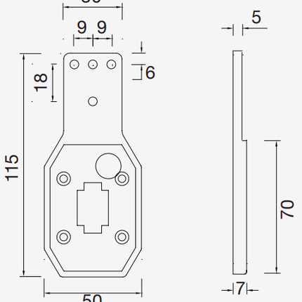 Aspock Aspöck Flexipoint Halter - flexibler Gummifuß