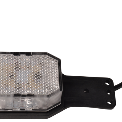 Aspock Aspöck Flexipoint LED links- Begrenzungsleuchte rot/weiß auf kleinem Gummihalter mit 0,5m Kabel