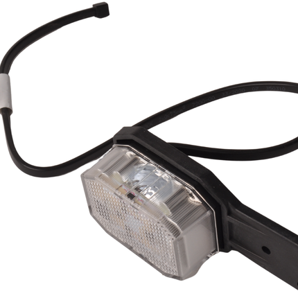 Aspock Aspöck Flexipoint LED links- Begrenzungsleuchte rot/weiß auf kleinem Gummihalter mit 0,5m Kabel