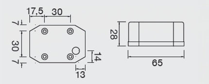 Aspock Aspöck Flexipoint - orange/gelbe Begrenzungsleuchte - lose Kabelverbindung - Glühlampe