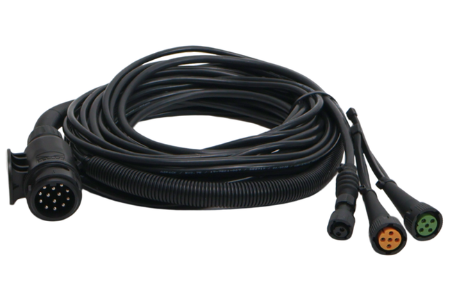 Aspock Aspöck Kabelsatz - 6 Meter - 13-polig - 2x 5-poliger Stecker - inklusive Abzweigungen 4 Meter 2P & Ladekabel