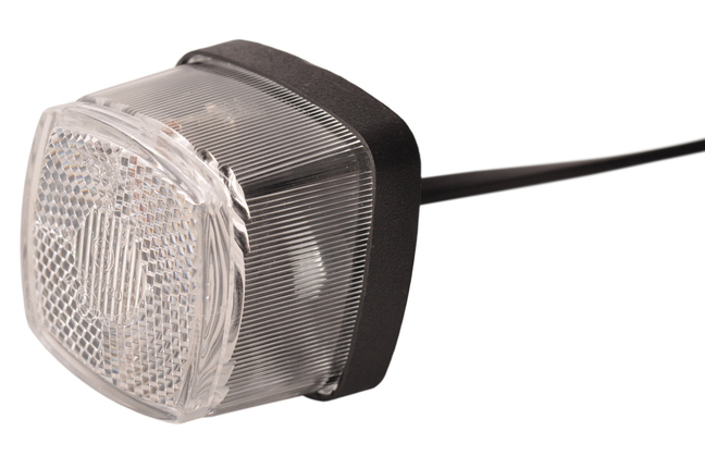 Aspock Aspöck Squarepoint Begrenzungsleuchte weiß mit 50 cm DC-Kabel