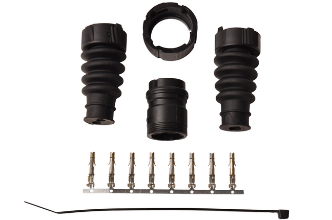Aspock Aspöck Stecker links - 8 Stifte/Ader - gelb