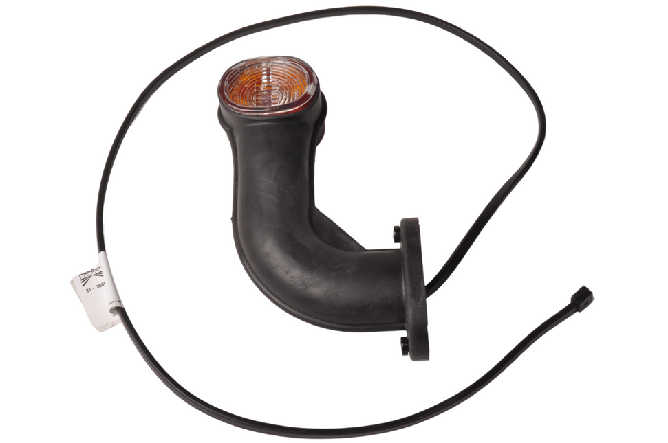 Aspock Aspöck Superpoint 2  Begrenzungsleuchte - links/rechts gewinkelt - weiß/orange/rot - Flachkabel