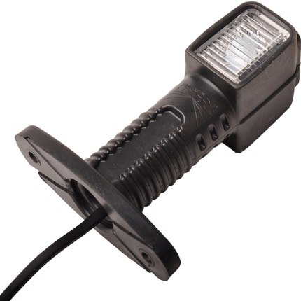 Aspock Aspock Superpoint 4 Begrenzungsleuchte kurz - links - weiß/rot/orange - LED - 100 cm Flachkabel - gerader Halter