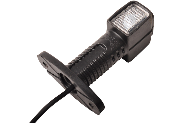 Aspock Aspock Superpoint 4 Begrenzungsleuchte kurz - links - weiß/rot/orange - LED - 100 cm Flachkabel - gerader Halter