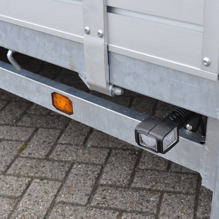 Aspock Aspock Superpoint 4 Begrenzungsleuchte kurz - links - weiß/rot/orange - LED - 100 cm Flachkabel - gerader Halter