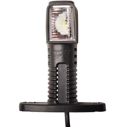 Aspock Aspock Superpoint 4 Begrenzungsleuchte kurz - links - weiß/rot/orange - LED - 100 cm Flachkabel - gerader Halter