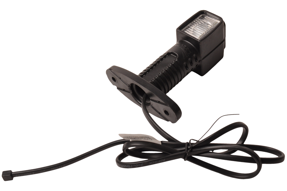 Aspock Aspock Superpoint 4 kurz Begrenzungsleuchte - rechts - weiß/rot/orange - LED - 100 cm Flachkabel - gerader Halter