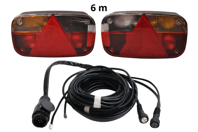 Aspock Beleuchtungsset - Aspöck Multipoint 3 - 6 m Hauptkabel - 13-polig - abzweigungen - Plug & Play