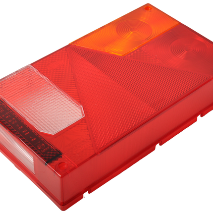 Aspock Einzelnes Glas für Aspöck Multipoint 1 - rechts - inklusive Rückfahrscheinwerfer