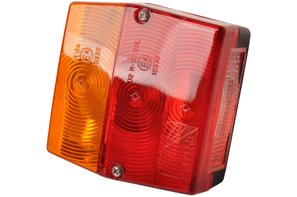 Aspock Minipoint  Rückleuchte - 5-polig - links/rechts mit Nummernschildbeleuchtung