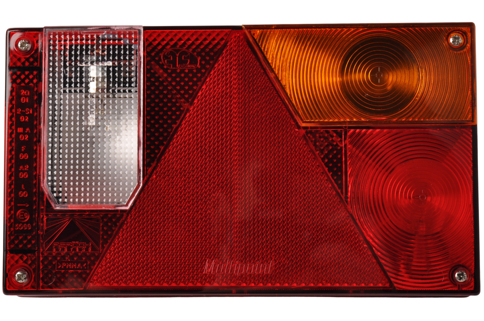 Aspock Multipoint 1 Rückleuchte - 24-5210-007 - 5-polig - rechts MIT RÜCKFAHRSCHEINWERFER