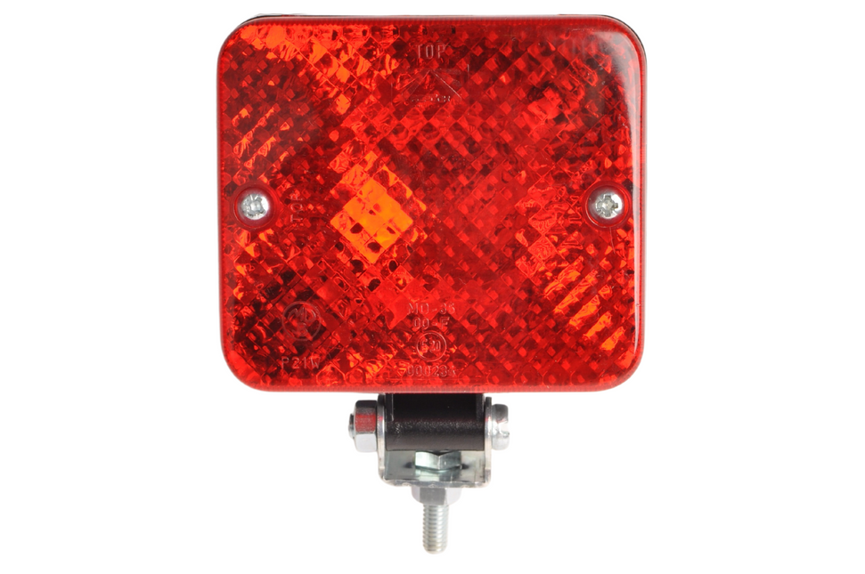 Aspock Nebelschlussleuchte - Aspöck Fogpoint auf verstellbarer Halterung - 117(85)x75x55 mm