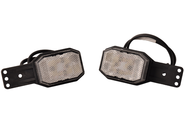 Aspock Set von 2 Aspöck Flexipoint LED Begrenzungsleuchten - rot/weiß - 50 cm