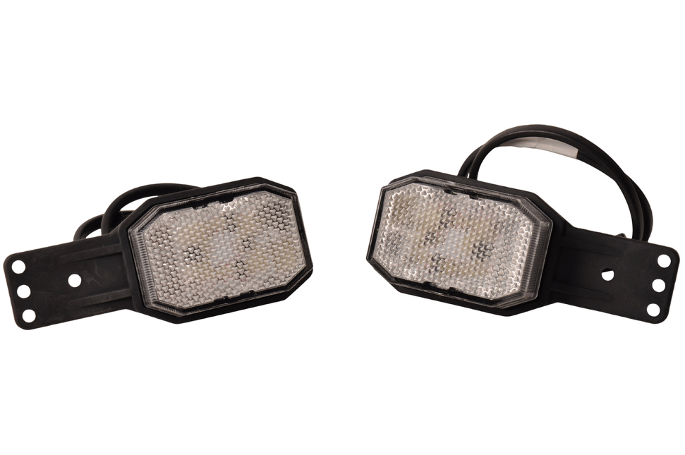 Aspock Set von 2 Aspöck Flexipoint LED Begrenzungsleuchten - rot/weiß - 50 cm