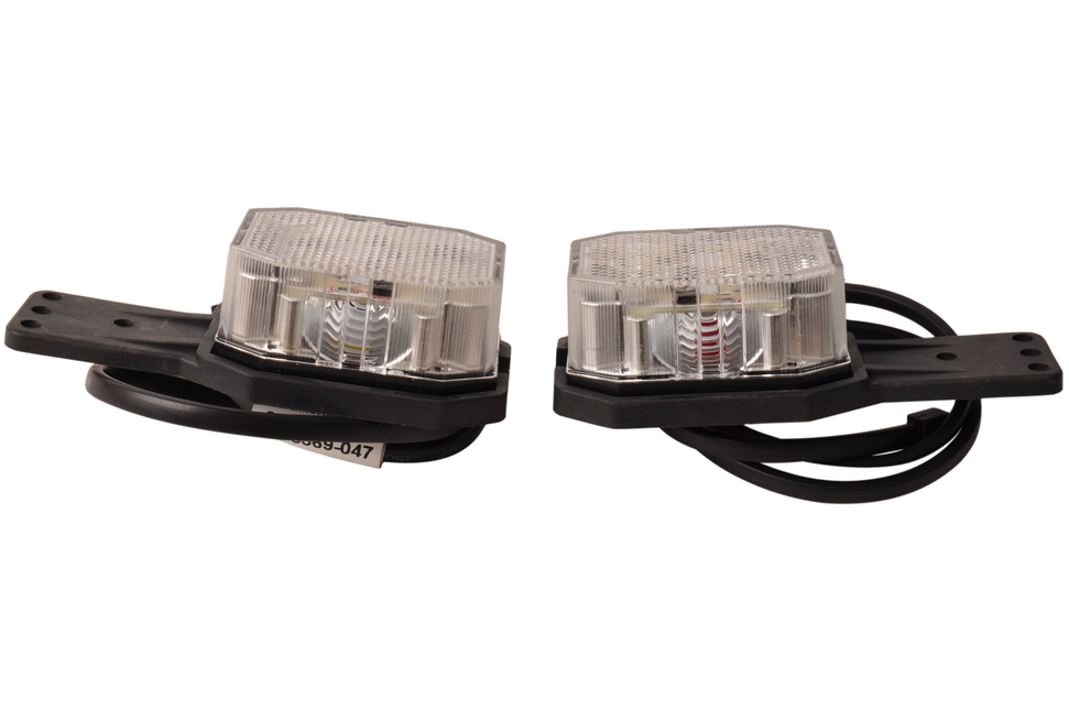 Aspock Set von 2 Aspöck Flexipoint LED Begrenzungsleuchten - rot/weiß - 50 cm