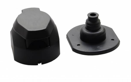 Cantonal 13-polige Steckdose - inklusive Dichtungsgummi - inklusive Mikroschalter für Nebelschlussleuchte