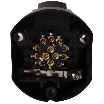 Cantonal 13-polige Steckdose - inklusive Dichtungsgummi - inklusive Mikroschalter für Nebelschlussleuchte