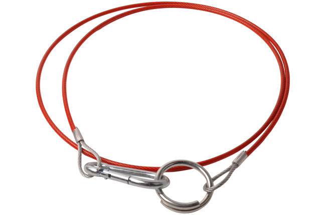 Cantonal Abreißseil 140 cm Klemmhaken + Ring (rot)