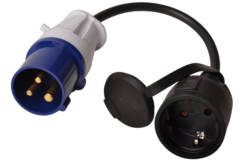 Cantonal Adapterstecker Camping - CEE auf Schuko-Steckdose