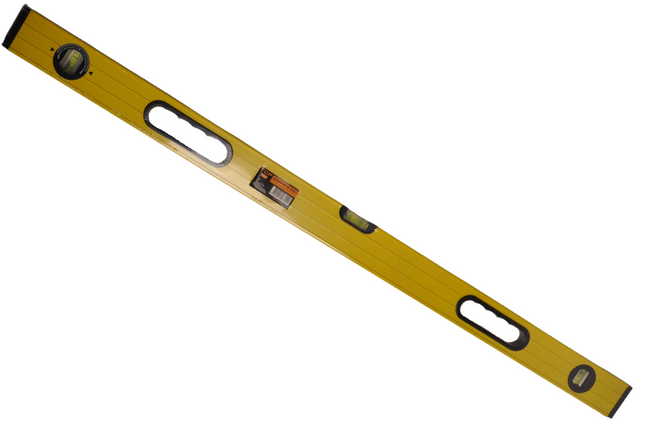 Cantonal Aluminium-1-Meter-Wasserwaage mit 2 festen und 1 verstellbaren Libelle