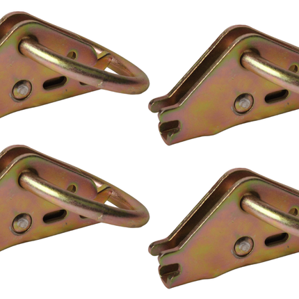 Cantonal Befestigungsring für LKW-Zurrschienen 80x14 mm -  Satz von 4 Stück