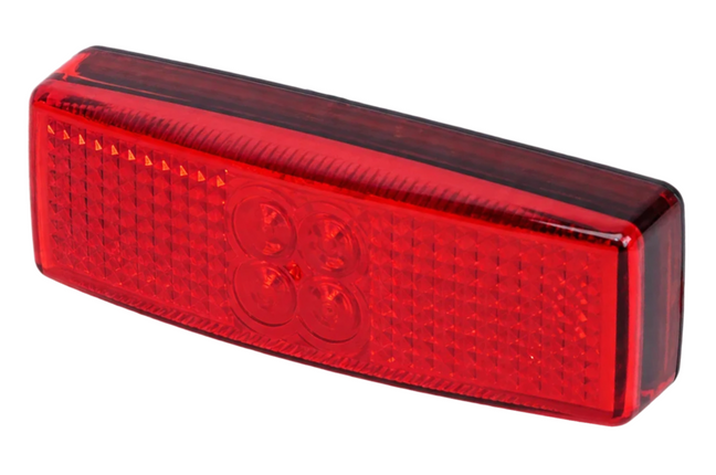 Cantonal Begrenzungsleuchte rot LED 112x40 mm