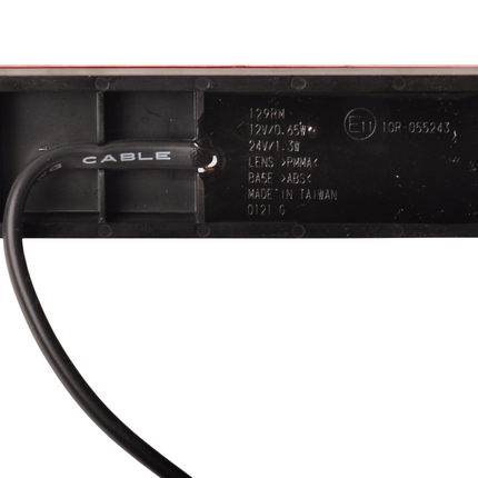 Cantonal Begrenzungsleuchte rot LED 12/24V 126x30mm