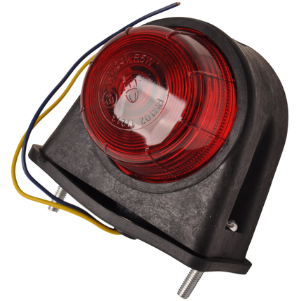 Cantonal Begrenzungsleuchte rot/weiß 87x70x85 mm