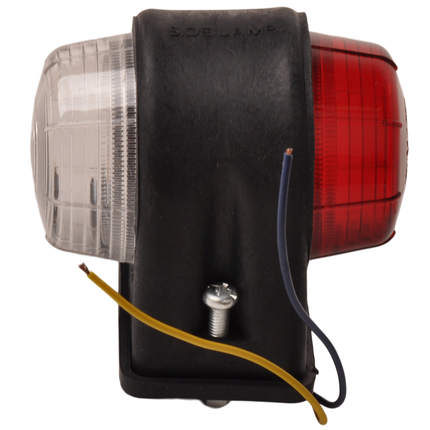 Cantonal Begrenzungsleuchte rot/weiß 87x70x85 mm