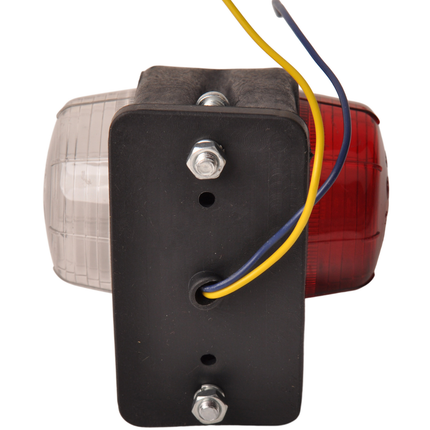 Cantonal Begrenzungsleuchte rot/weiß 87x70x85 mm