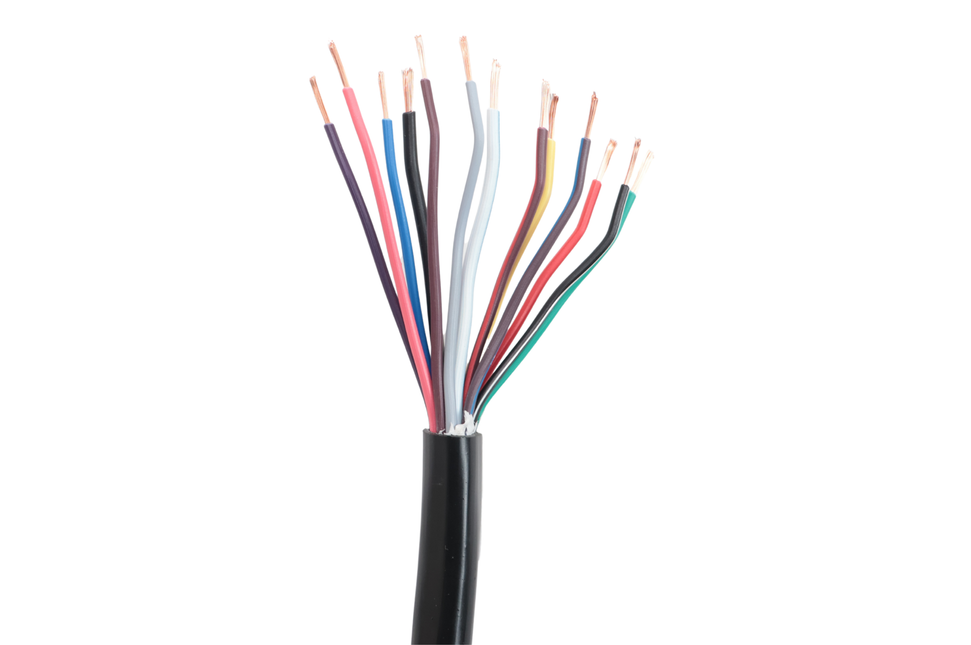 Cantonal Beleuchtungskabel 13-adrig (11x0,75 mm² & 2x1,5 mm²) schwarz