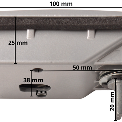 Cantonal Caravanschloss außen Aluminium abschließbar