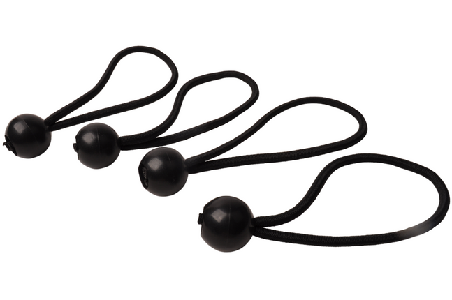 Cantonal Elastische Planenschnüre 4x schwarz 150 mm > 300 mm