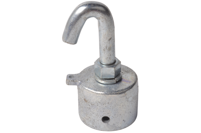 Cantonal Endstück für Bruststange Pferdeanhänger 53x43 mm - Rundhaken