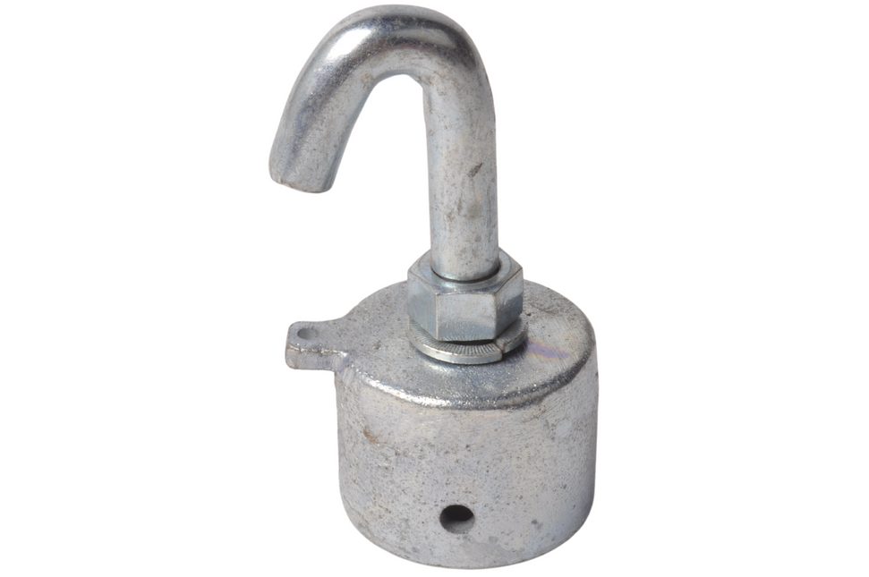 Cantonal Endstück für Bruststange Pferdeanhänger 53x43 mm - Rundhaken