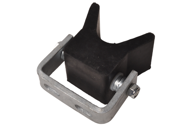 Cantonal Fangmaul auf Träger - schwarz - 105x100 mm - mit Langlöchern