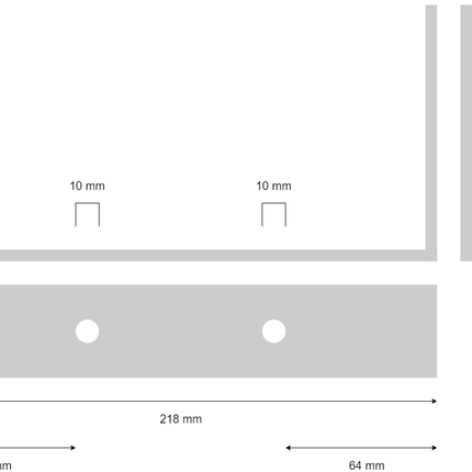 Cantonal Halterung für Kielrolle 218x110 mm