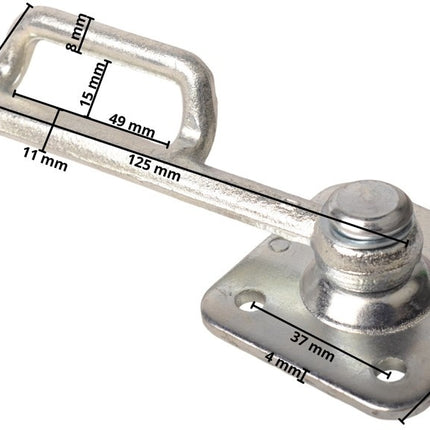 Cantonal Handschließe RECHTE Typ 0 quadratisch