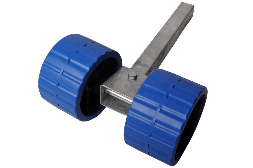 Cantonal Höhenverstellbarer Bilgenrollensatz blau - 30x30x300 mm - verzinkt