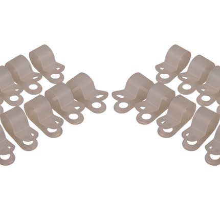 Cantonal Kabelhalter (9,5 mm Innendurchmesser) zur Befestigung des Beleuchtungskabels - 20 Stück